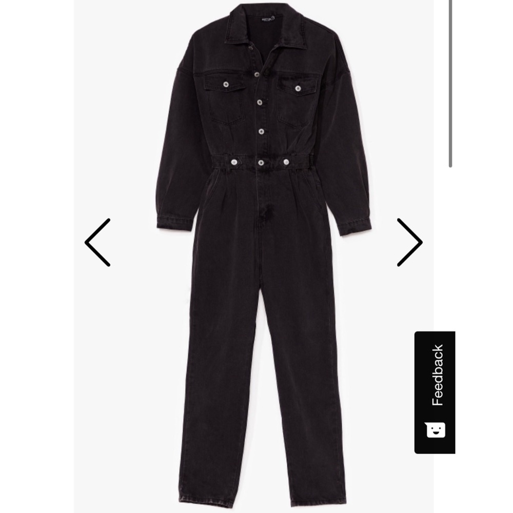 Denim Belted Boilersuit / Jumpsuit